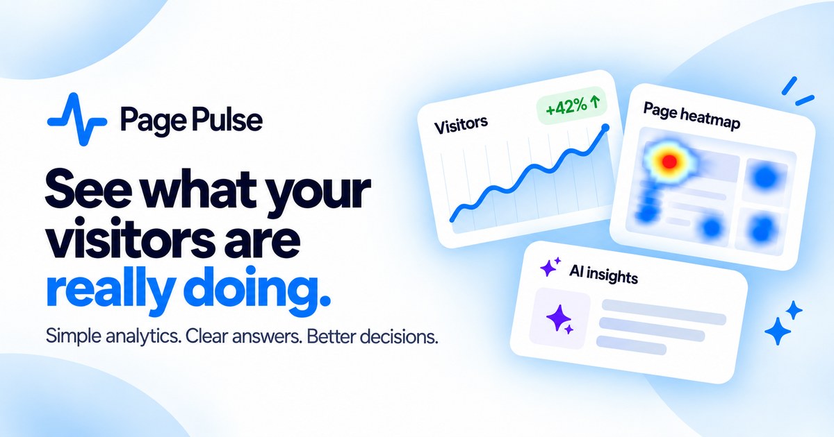 Page Pulse — Site Analytics That Finally Feel Simple visual